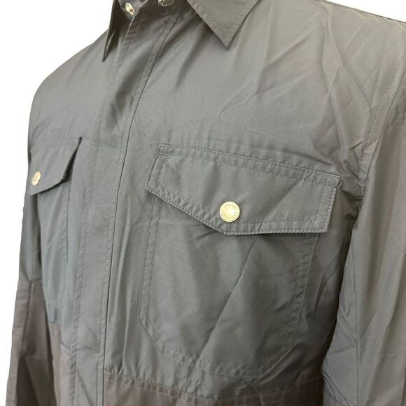 ARMANI EXCHANGE BLUE Collared Overcoat Sustainable‎ Fabric size Small NEW - Picture 3 of 8